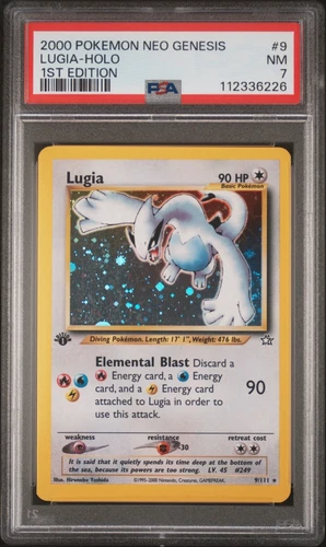 Pokemon 2000 Lugia 1st Edition Neo Genesis PSA 7 April 25 Cert