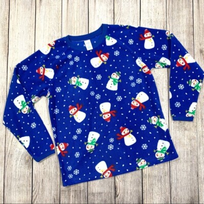 The Children s Place Christmas Fleece Pajama Top Kids Size Extra Large 14