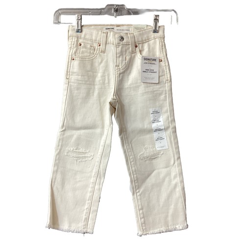 Signature by Levi Strauss & Co. Girls' High Rise Ankle Straight Jeans - 4 - NEW - Picture 2 of 8