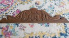 VINTAGE French  wooden over door  Fronton Pediment carvings