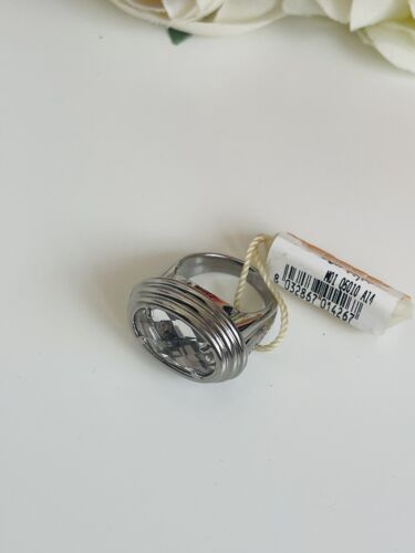 Anello Molecole Argento E Pietra Cristal Misura 16 - Foto 7 di 10