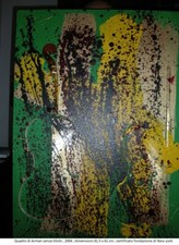 ARMAN Fernandez - Tecnica Mista su tela 81 x 64 - anno 2004 Violino tagliato