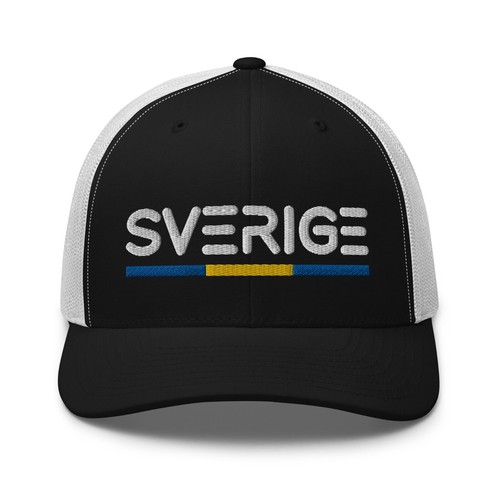 Minimal Schweden Flagge Trucker Mütze Netz Sverige Trucker Kappe - Bild 5 von 13