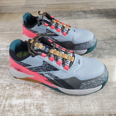 Reebok Nano X1 Adventure Work Shoes Womens Sz 6.5 M Athletic Blue Composite Toe