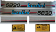 KIT ADESIVI DECALCOMANIE LANDINI 6830 TRATTORI AGRICOLI GOMMATI