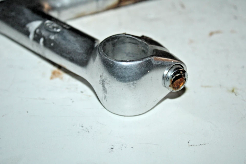 Vástago de pluma vintage SR 22,2 mm plateado 100 mm 25,4 mm -17º elevación touring envío de EE. UU. Foto 4 de 4