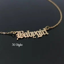 Baby Girl Necklace Gift For Girlfriend Or Sister Birthday Nameplat Girls Jewelry