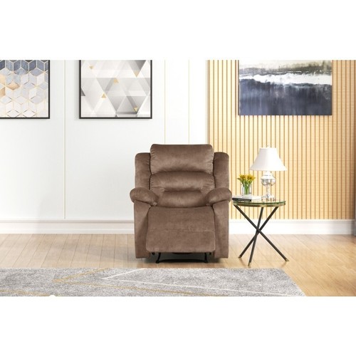 Modern Living Room Power Reclining Sofa 3Pc Set, Plush Pillow Top, Armrest, Tan - Picture 5 of 12