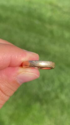 Signed Antique Yellow Gold Wedding Band Circa 1907 | eBay