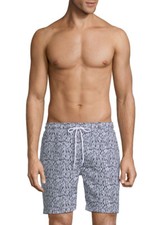 NWT XXL 34 36 Vestige Geometric Tiles SWIM TRUNKS Black White msrp 88