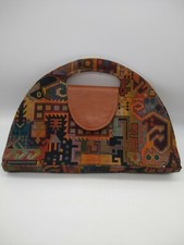 Vintage Dolcis Stable Hand Bag  Carpet / Weaved Made in England *Tiny Flaw READ