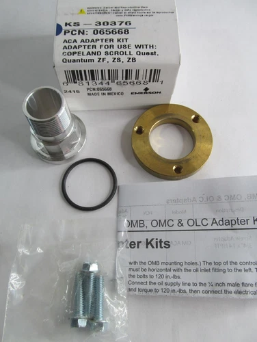 EMERSON 065668 KS-30376 ACA ADAPTER KIT COPELAND SCROLL QUEST QUANTUM ZF/ ZS/ Z