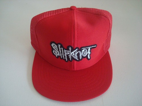 SMALL/MEDIUM SLIPKNOT  TRUCKER  90S GOLF SNAPBACK HAT CAP VINTAGE S3