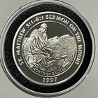 St. Matthew Sermon On the Mount Rare Proof Coin 1 Troy Oz .999 Fine Silver Round