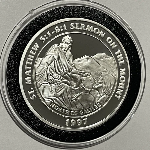 St. Matthew Sermon On the Mount Rare Proof Coin 1 Troy Oz .999 Fine Silver Round