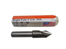 Severance 00273 5/16" 1 Flute 60 Degree High Speed Countersink Single Flute NEW
