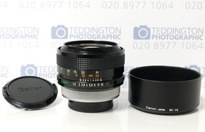 Canon FD 55mm f/1.2 S.S.C. Aspherical + BS-58 Lens Hood - Breech Lock