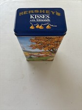 Hershey Kisses With Almonds Tin Hometown Series Canister #6 Made in USA 1990