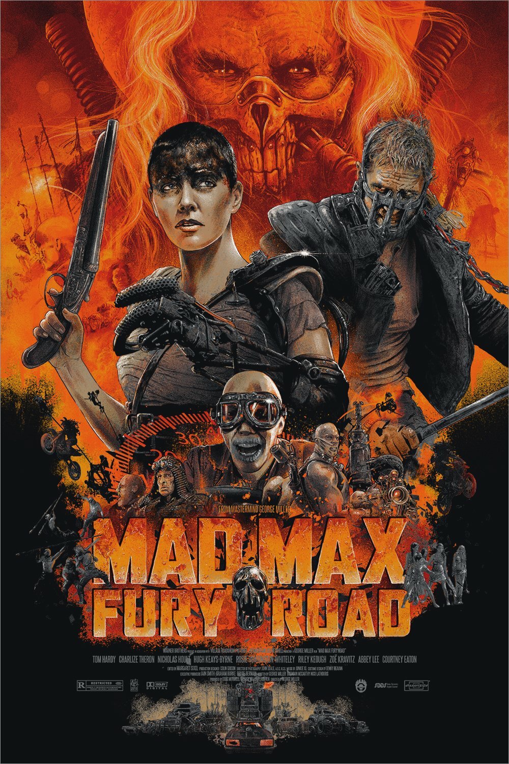 Mad Max Fury Road by Vance Kelly Ltd x/350 Screen Print Poster Art