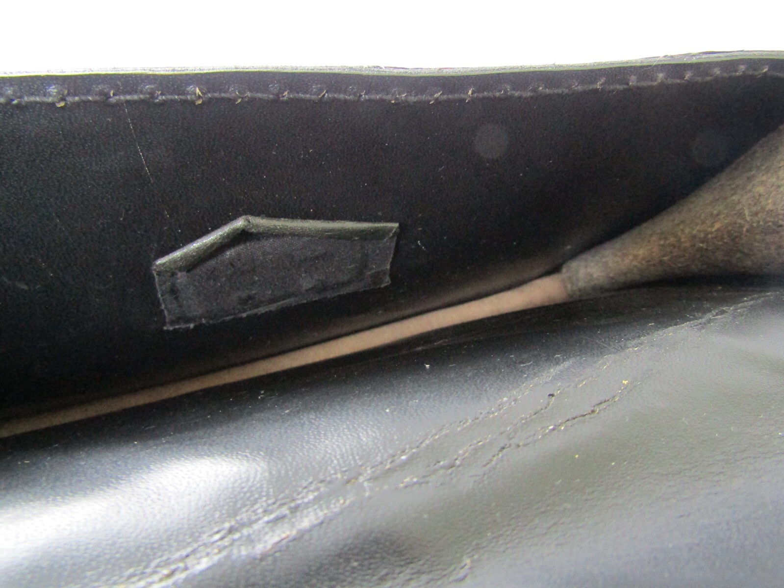 Vintage Snakeskin Patchwork Large Envelope Clutch… - image 9