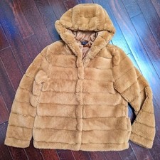 Christian Siriano Ny Faux Fur Hooded Jacket - Women's Size S (small) - Euc!