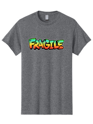 Fragile Mens Graphic Tee, 100% Cotton, Casual Summer Wear