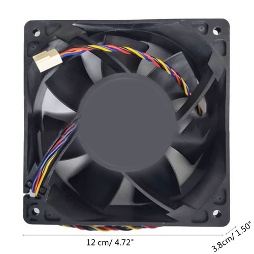 Replacement SF241238BH 12x12x3.8cm High Speed Cooling Fan 2 Pin 2 wire Connector - Afbeelding 8 van 8