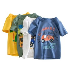 Boys Short Sleeve T Shirt Lightweight Summer Casual Kids Cotton Tee