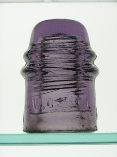 CD 121 [10] W.G.M. Co. purple "toll" insulator