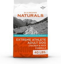 Diamond Naturals Extreme Athlete Chicken and Rice Formula Dry Dog Food 40 lbs 1.37 per pound