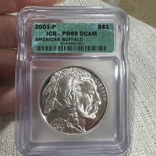 2001 P American Buffalo $1 Coin DCAM ICG