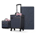 Byootique 2-Piece Makeup Train Case Cosmetic Organizer Kit Rococo Midnight — photo 1
