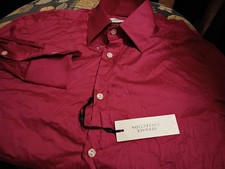 NWT VERSACE DRESS SHIRT SLIM CITY CUT 15 SOFT LUXURY COTON ROSE