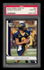 2005 Press Pass Se: # 40 Aaron Rodgers PSA 10 GEM MINT