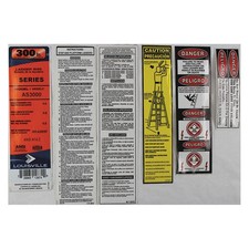 LOUISVILLE LADDER PK-AS3000 Label Kit 42DV56