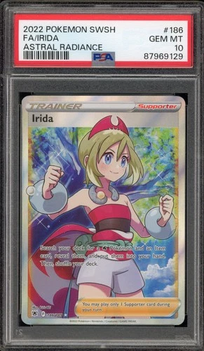 Pokemon Irida Astral Radiance Full Art #186 PSA 10 Gem Mint