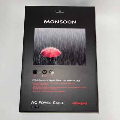 Audioquest NRG Monsoon 2M | Schwarz | High-End C13 Netzkabel
