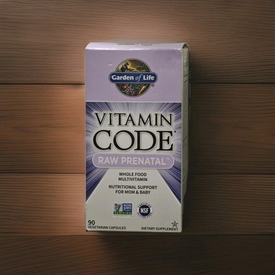 GARDEN OF LIFE MULTI VITAMIN CODE RAW PRENATAL WHOLE FOOD SUPPLEMENT 90 CAPSULES