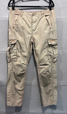 Free People Cargo Pants Womens 12 Khaki Straight Leg Preppy Pockets Boho Hipster