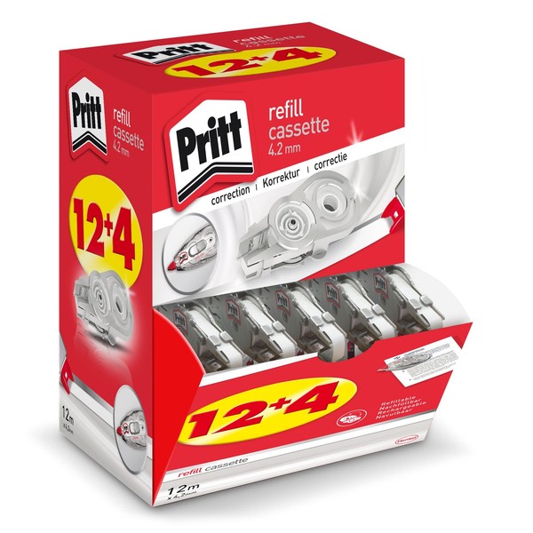 Pritt NachfüLlkassetten Korrekturroller Refill Flex Roller 16 Stk 4,2Mm 12M-image