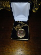 Antique Victorian Gold Filled Celestial Moon And Star Locket