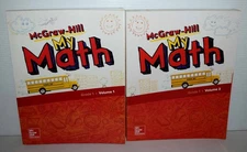 Mc Graw-Hill My Math Grade 1 Volume 1 &2 Student Ed. Set 2018 New FREE SHIPPING