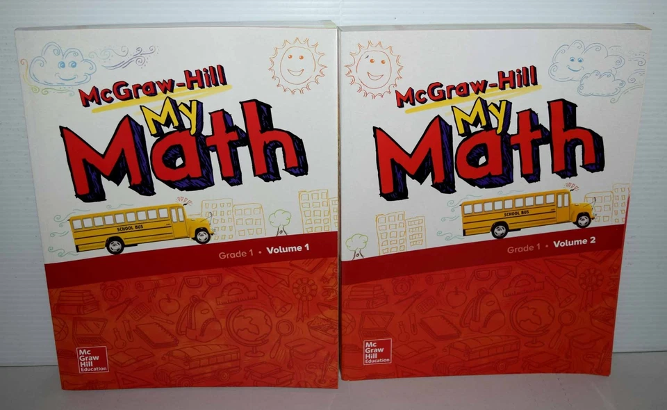 Mc Graw-Hill My Math Grade 1 Volume 1 &2 Student Ed. Set 2018 New FREE SHIPPING