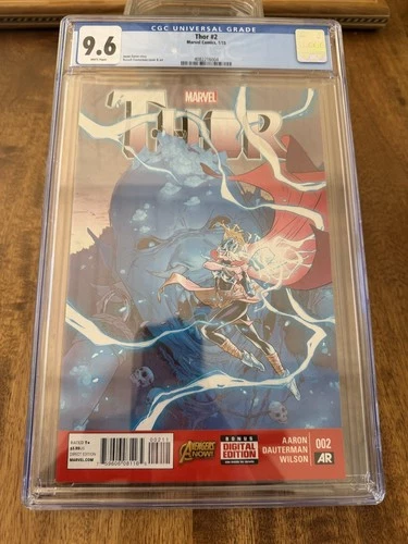 FEMALE THOR #2 MARVEL COMICS JAN 2015 CGC UNIVERSAL GRADED 9.6