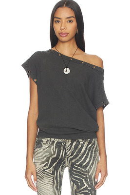 Free People Billie Tee, Black
