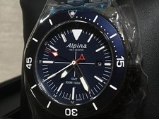 ALPINA Seastrong Diver GMT 300M 1000FT Watch Wristwatch AL-247LNN4TV6B