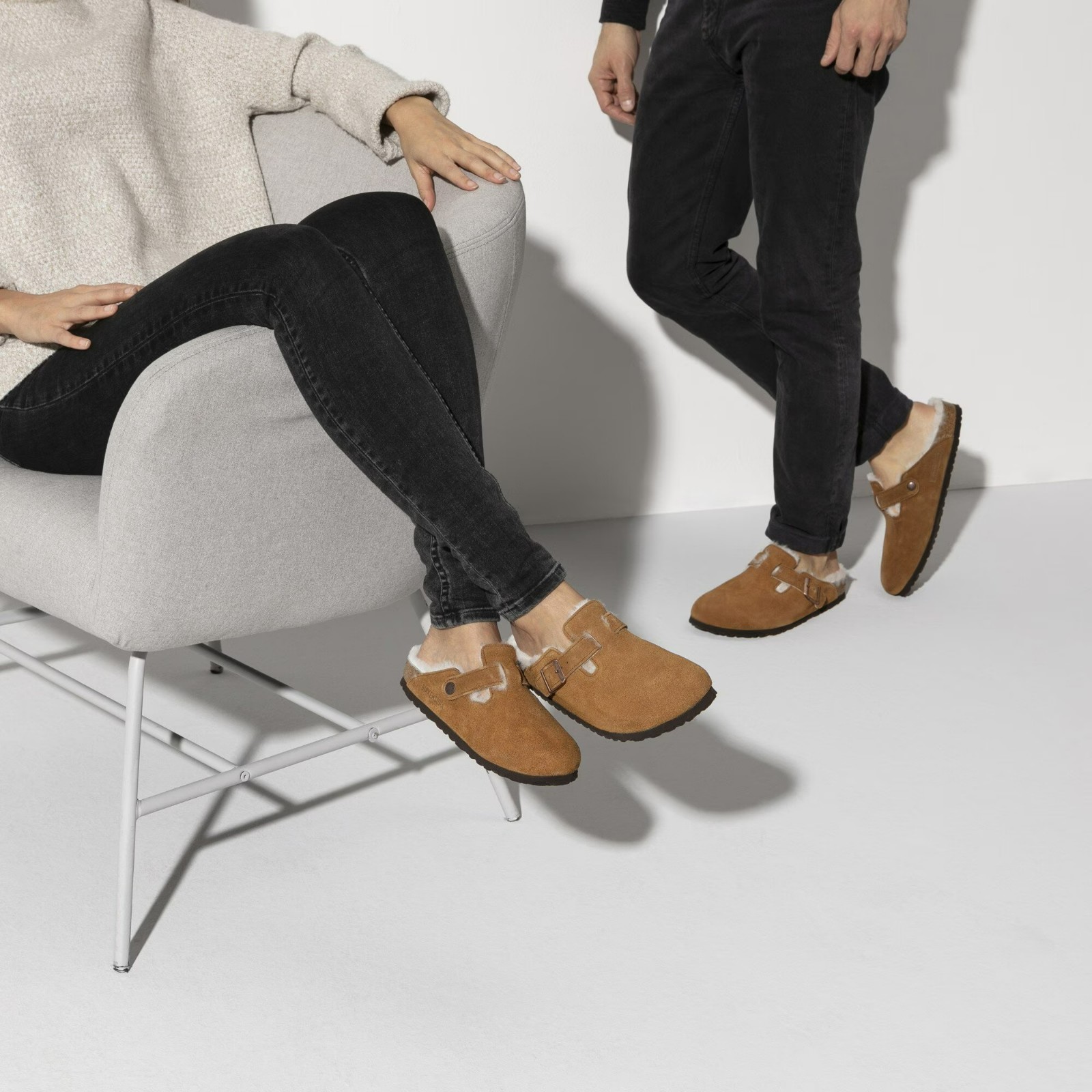 Birkenstock Boston Shearling 1001140 Mink width Regular Unisex Size image 5