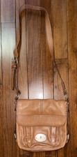Fossil Brown Maddox Leather Vintage Crossbody Bag