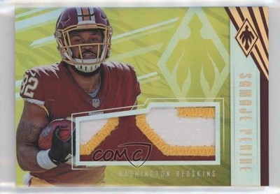 2017 Phoenix RPS Jumbo Memorabilia Yellow Prime /25 Samaje Perine Rookie RC 1dn
