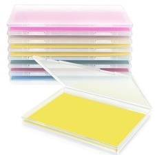 8 PCS Plastic Scrapbook Paper Storage Box Stackable Fits 8.5x11.5 Inch A4
